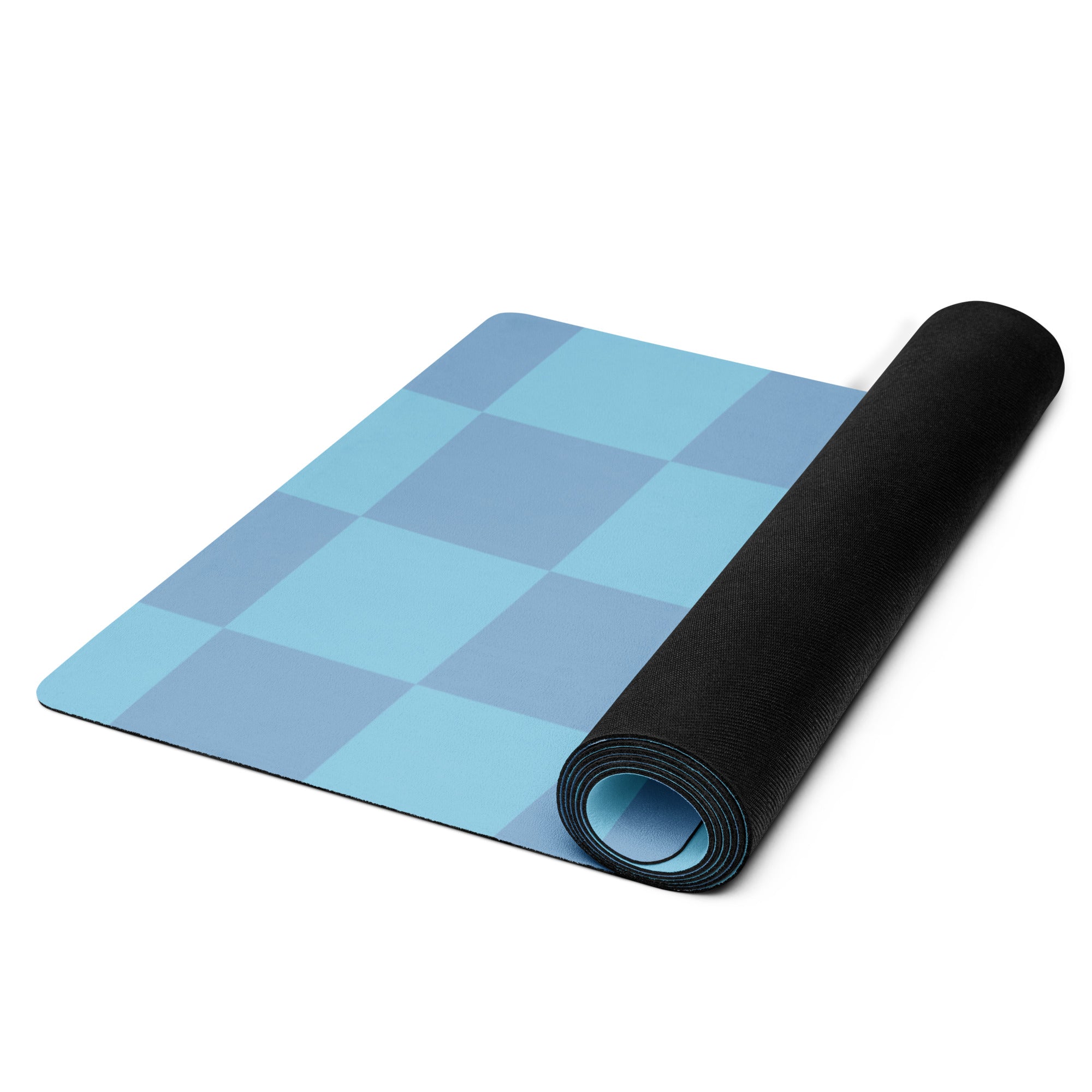 Yoga Mat with Anti-slip Rubber Bottom 24″ × 68″ - Chess