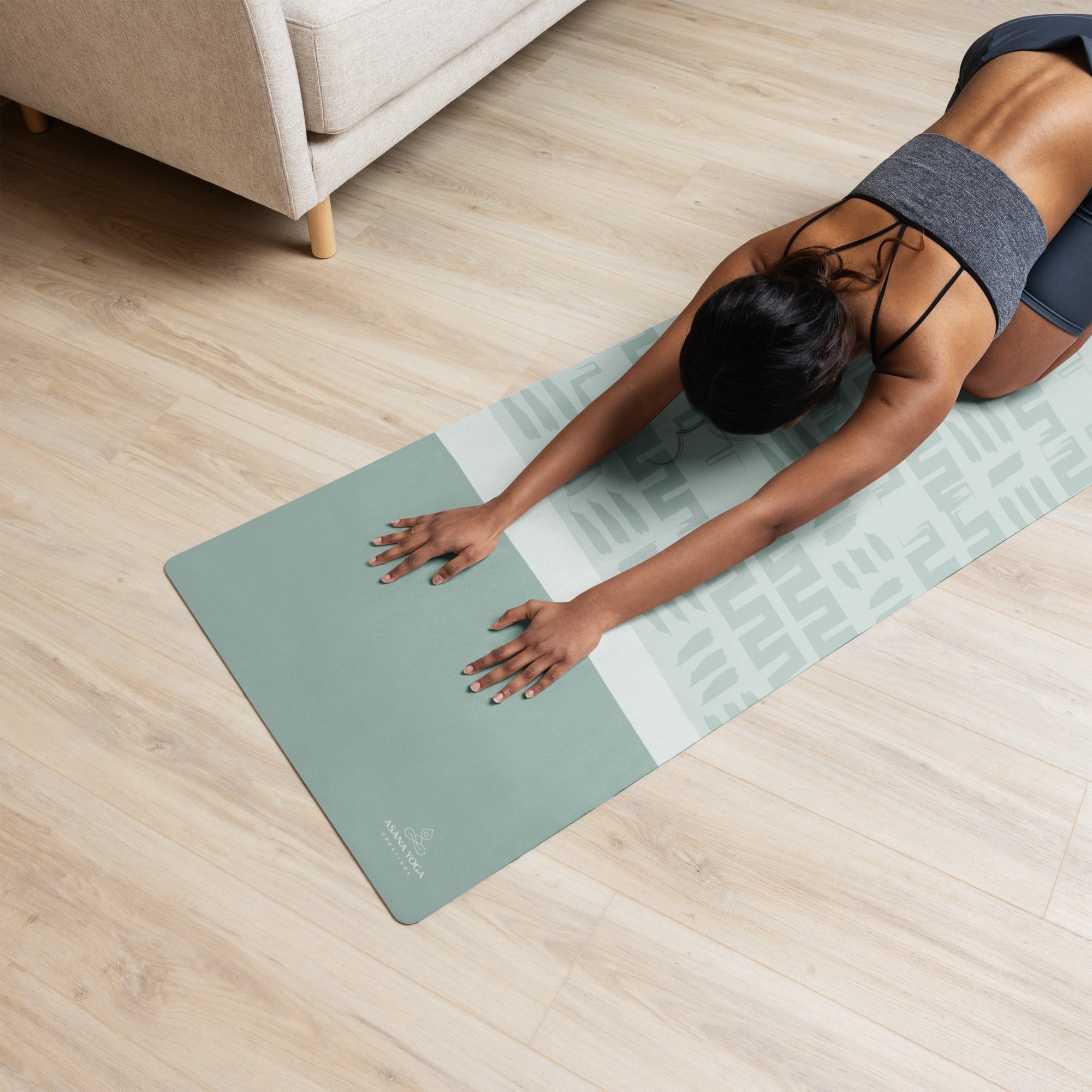 Yoga Mat with Anti-slip Rubber Bottom 24″ × 68″ - Moving Forward